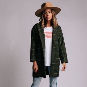 Davi & Dani green plaid jacket - Large